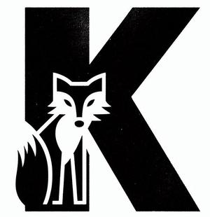 Fox alphabet: Letter K (version 3)