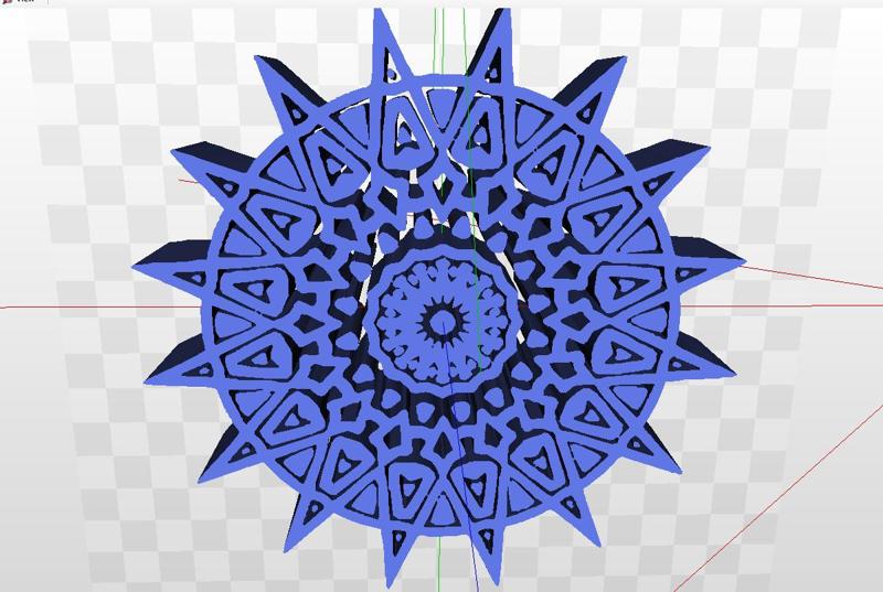 Floral Mandala Style Circular Pattern