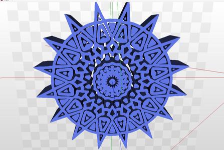 Floral Mandala Style Circular Pattern