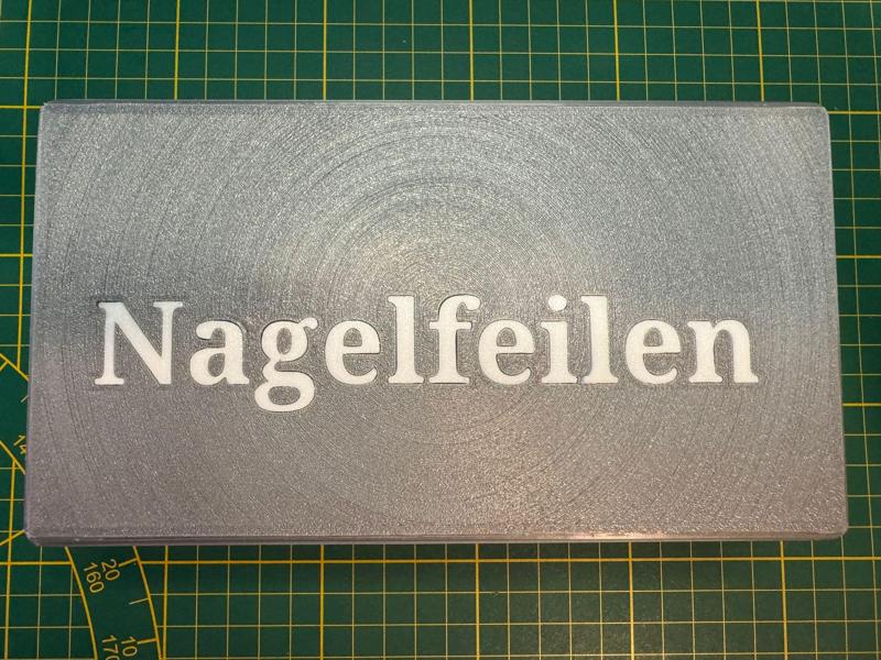 Box for Nailfiles / Nagelfeilenbox