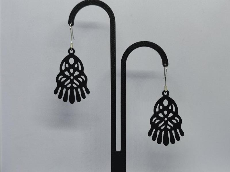 Shadow Flower Earrings