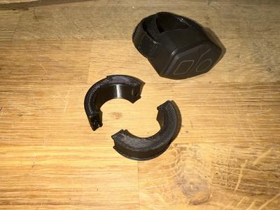 Bike handlebar accessory adapter