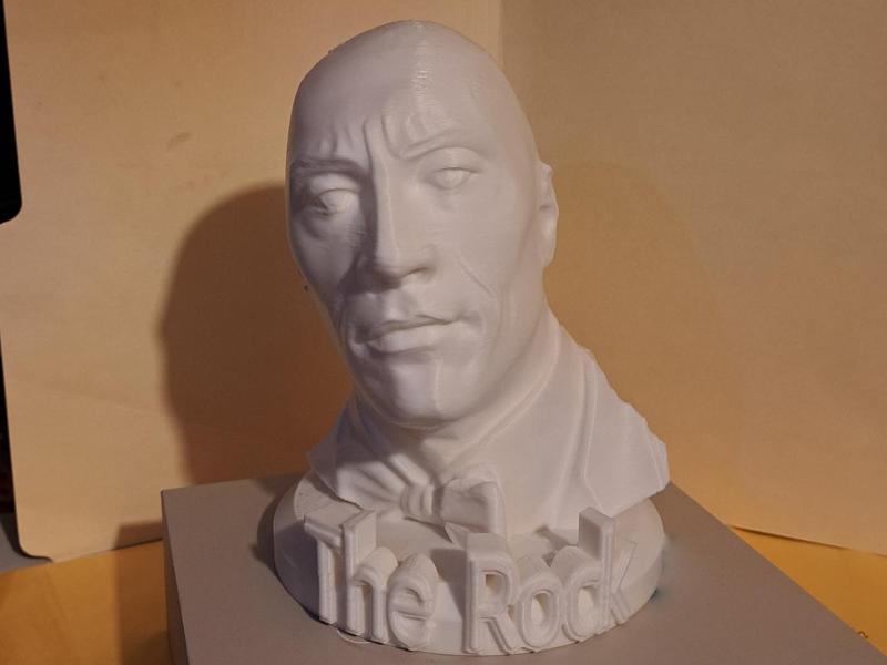 The Rock Bust Statue