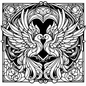 Love birds (two colours)