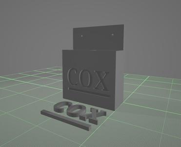 Cox TV remote holder