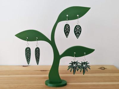Anthurium earrings