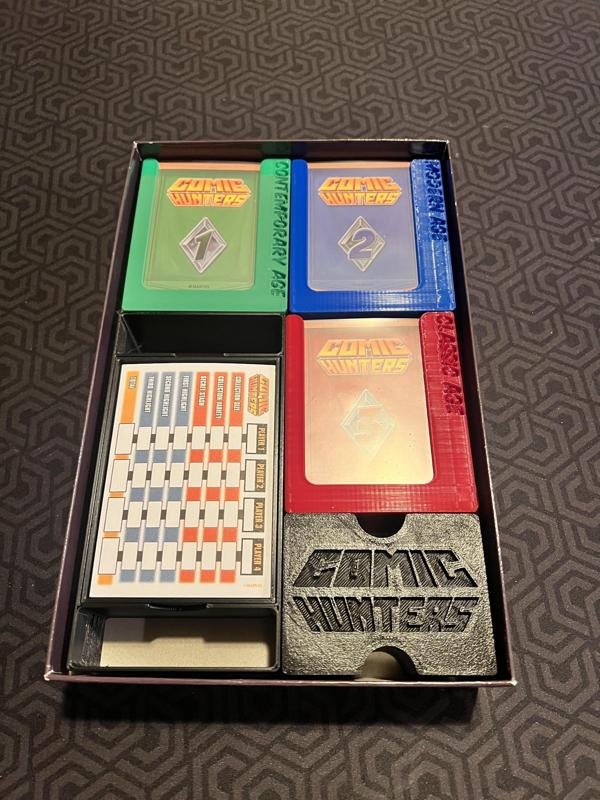 Comic Hunters Board Game Insert & Tokens [2024 - SpinMasters - English Edition]