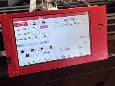 Duet PanelDue_5i Display case