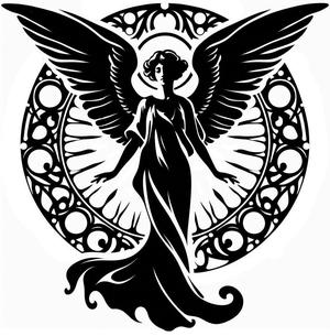 Wall art: Angel 5 (four colours)