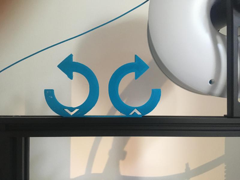 bed leveling screws direction reminder for ender 3