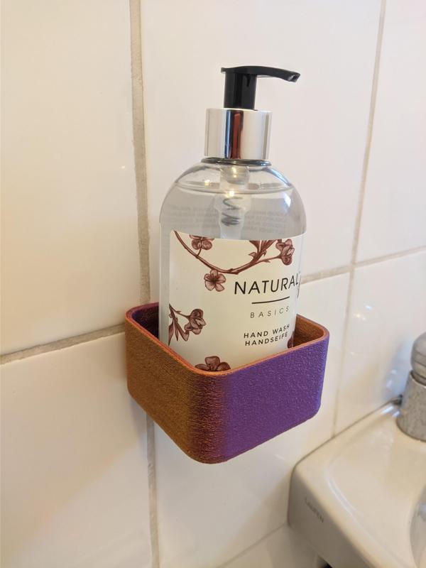 Wall shelf for liquid soap dispencer (single  screw mount)