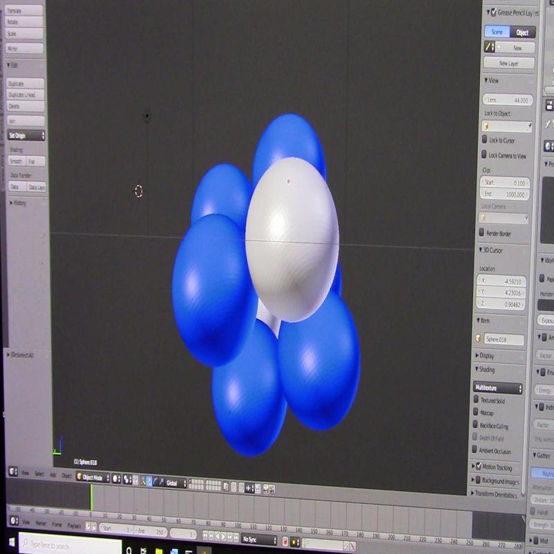 Cube in the nucleus of oxygen