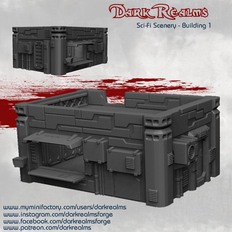 Dark Realms Sci-Fi Scenery - Building 1