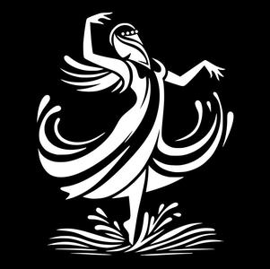 Stencil: Rusalka / Undine