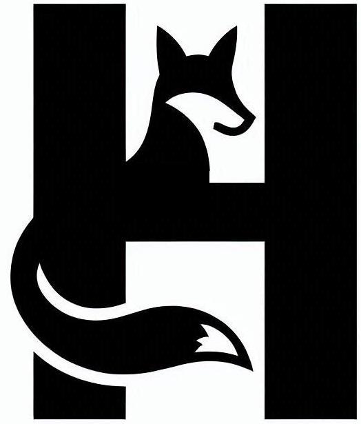 Fox alphabet: Letter H (version 2)