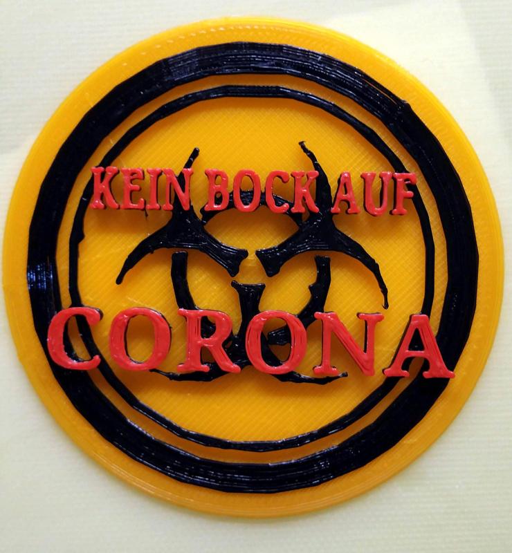 Corona Emblem   Kein Bock auf Corona