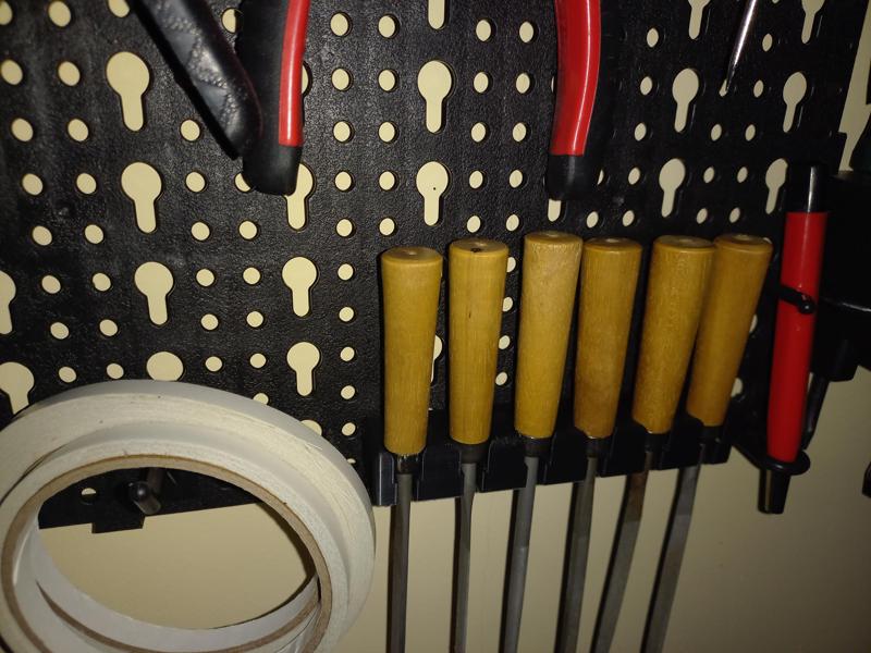Lidl/Parkside pegboard files holder (x6)