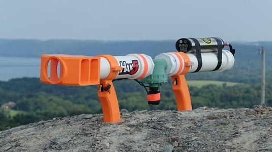 2" Bore Air Cannon Grips, Brackets, and Muzzle Brake