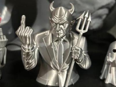 Middle Finger Devil - FU Satan Bad Devil Halloween