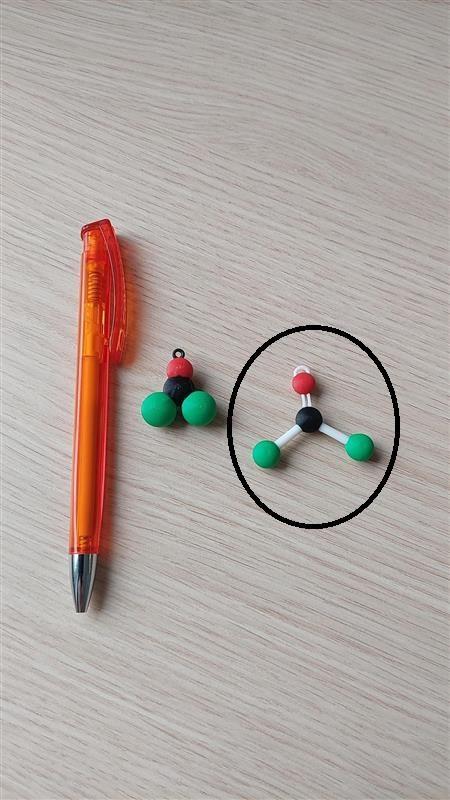 Phosgen molecule - COCl2