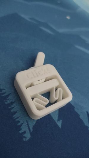 Print-in-Place Fidget Toggle Switch - "Click!" text