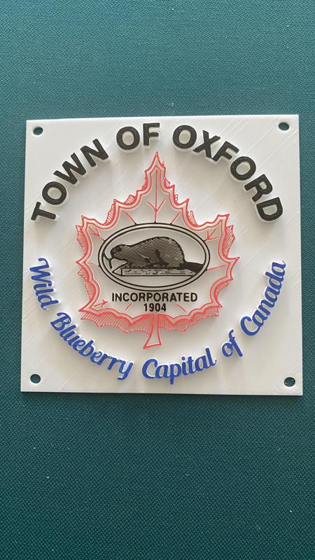 Oxford Nova Scotia Logo turned plaque