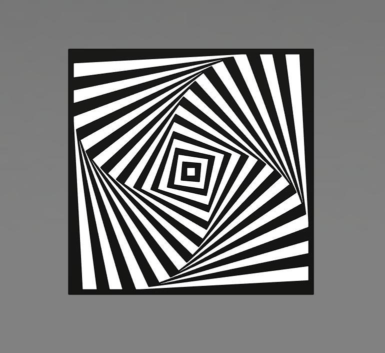 Spiral Squares Wall Art