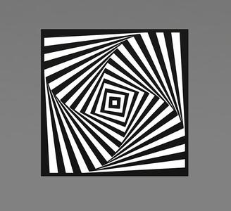 Spiral Squares Wall Art