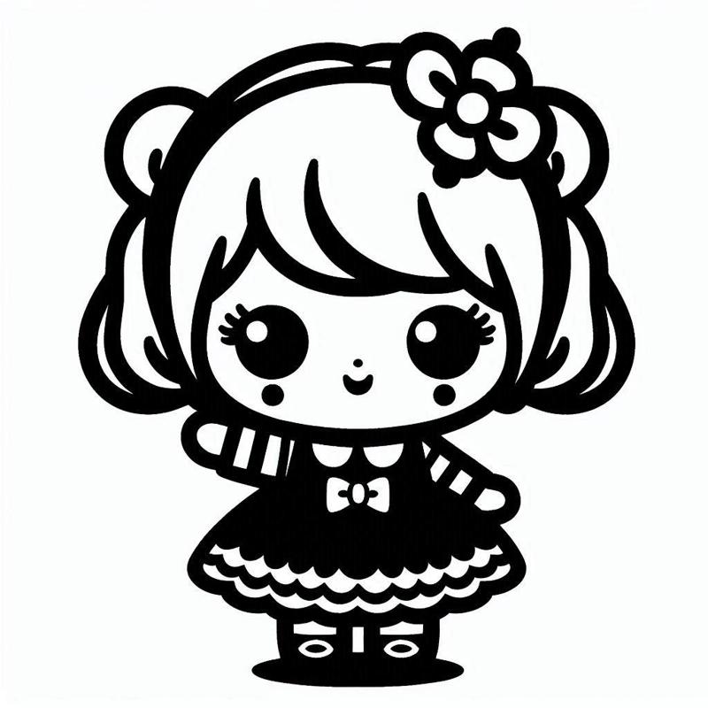 Doll keychain 1 (two colours)