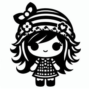 Doll keychain 8 (two colours)