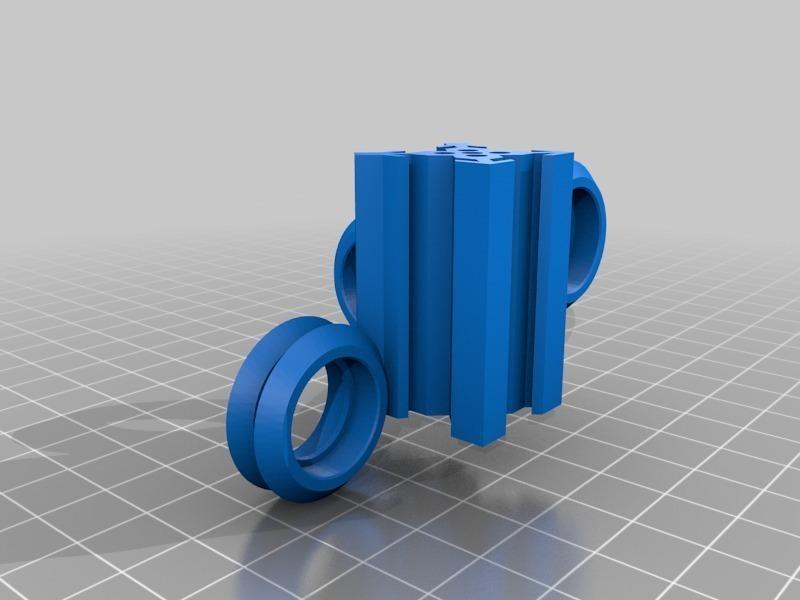 Aluminum Snowflake V-Slot V-Rail Design 20mm x 20mm