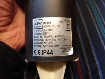 LIDL Garden Lamp Ground Spike