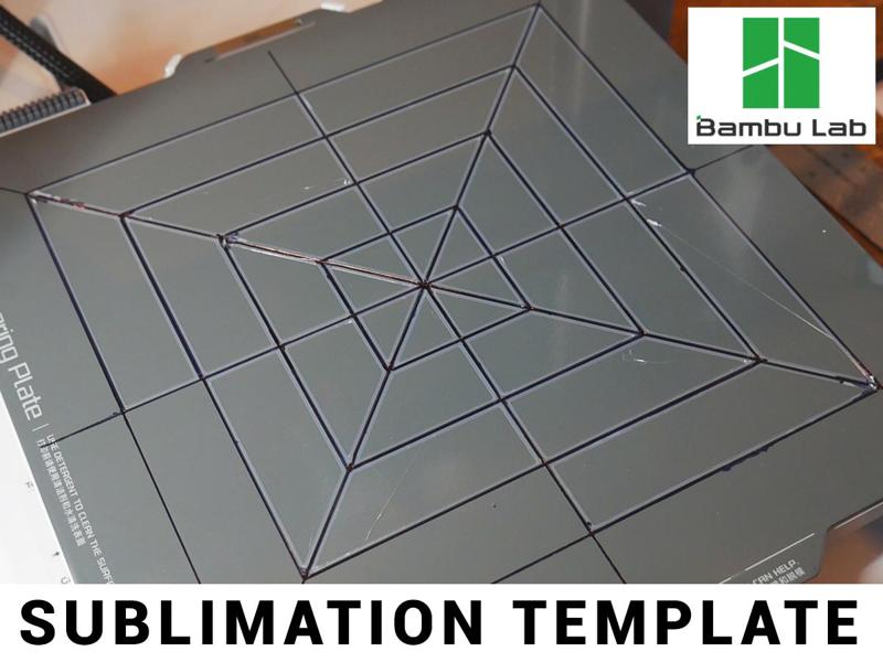 Bambu Lab X1/P1/A1 Bed Sublimation Template