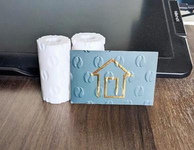 Coffee Bean wheels for business card embosser