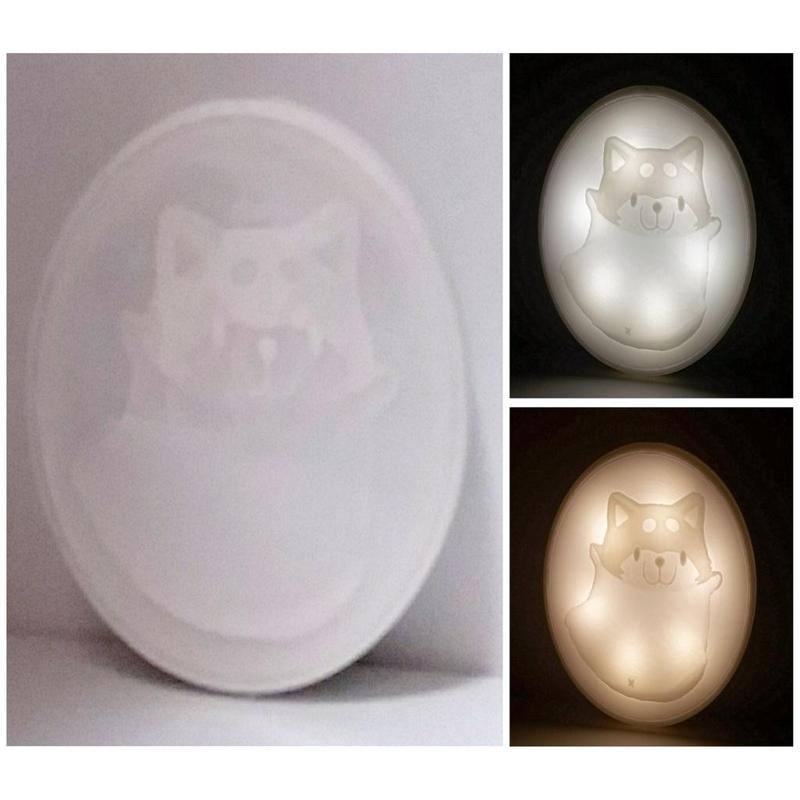 Touch lithophane LED night light DIY