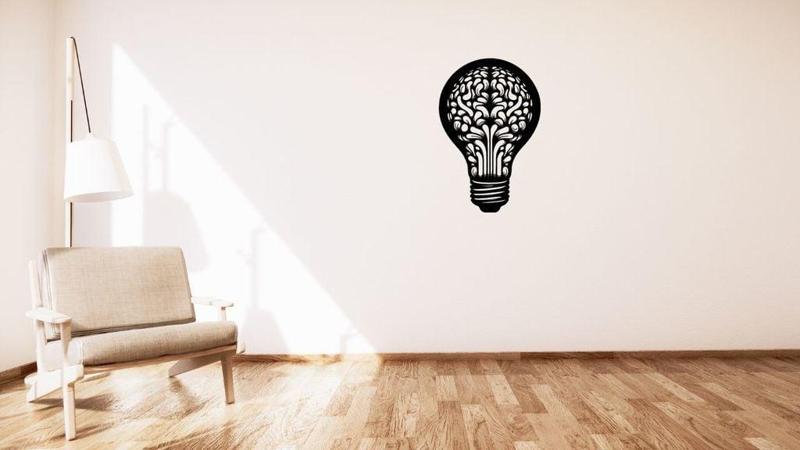 Brain in a light bulb / Mozek v žárovce wall or table decoration