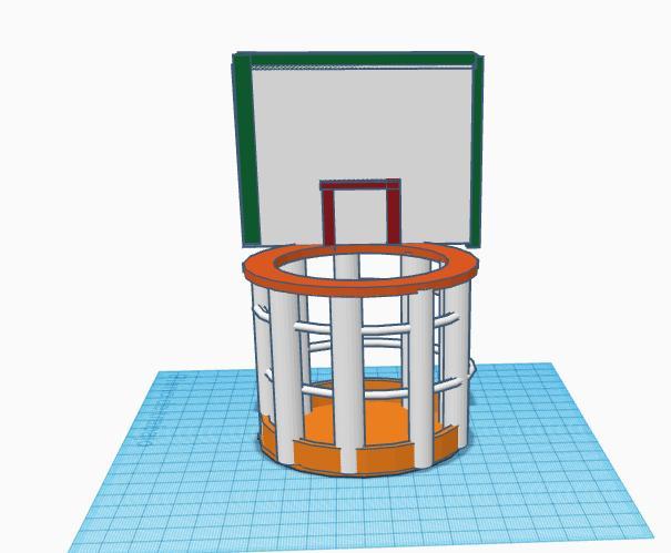 papelera de baloncesto