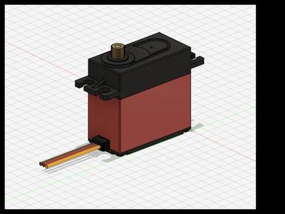 to scale 20kg servo model for RC testing