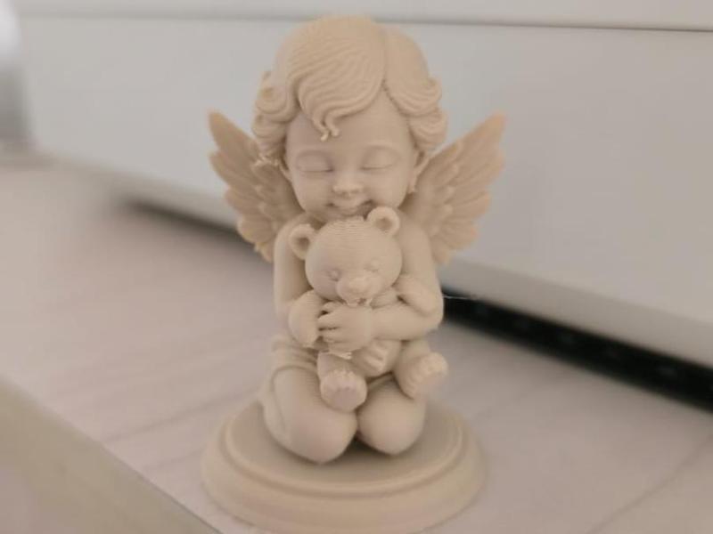 Baby Angel with Teddy