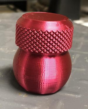 Repaired Bottle and Screw Cap 30 with Knurled Top