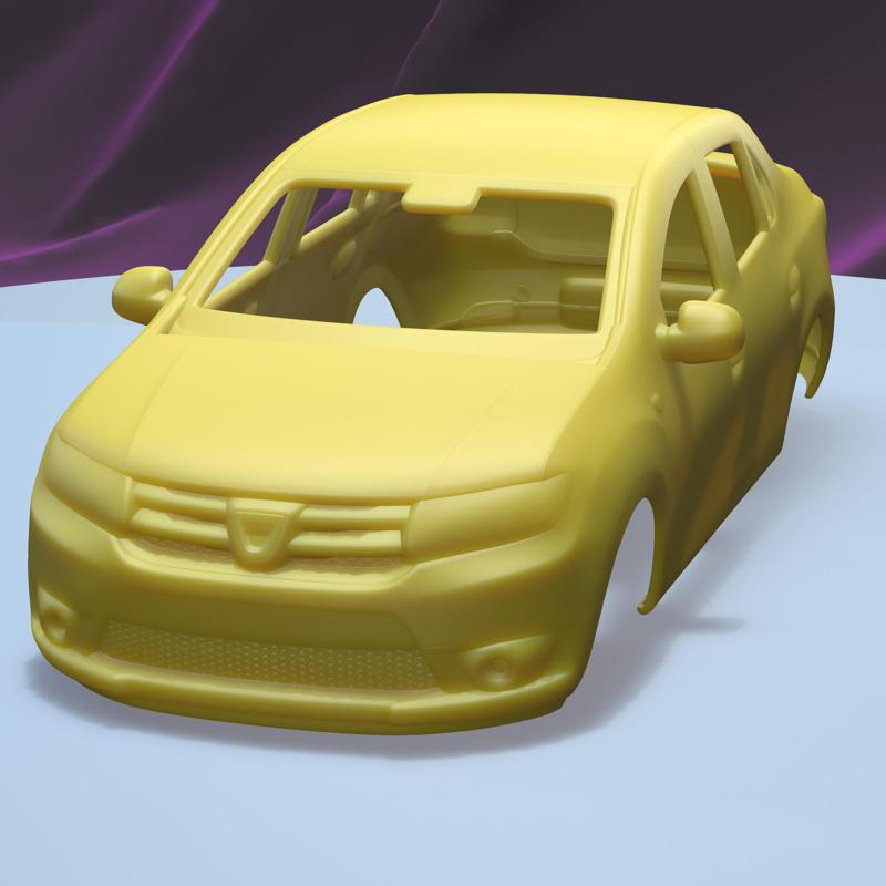 Dacia Logan 2015 (1/24) printable car body