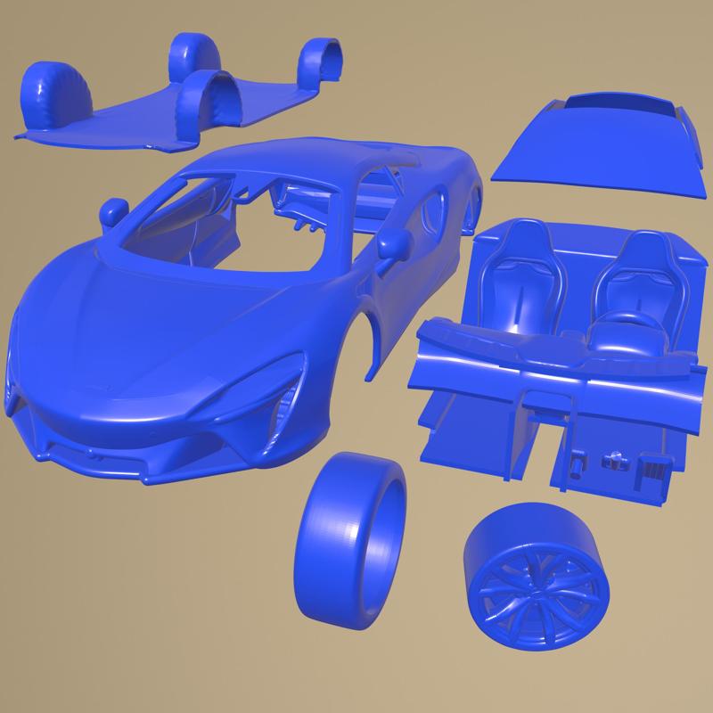 Mclaren Artura 2022 PRINTABLE CAR IN SEPARATE PARTS