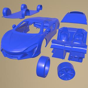 Mclaren Artura 2022 PRINTABLE CAR IN SEPARATE PARTS