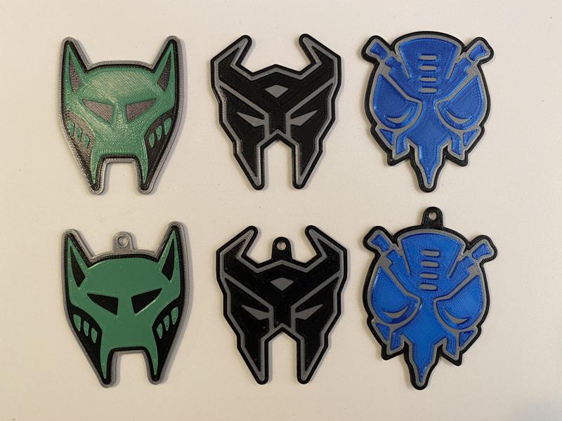 Transformers Beast Wars Keychains and Badges