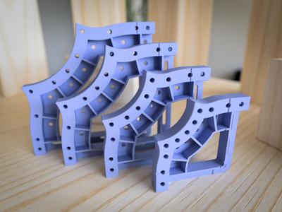 "Cat" Shaped Corner Templates in Four Sizes