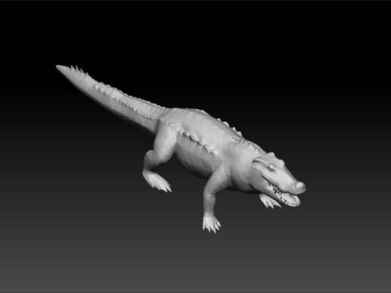 Crocodile - Crocodilefor game - unity 3d - ue5- Crocodile toy