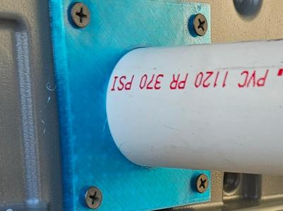 1-1/2" PVC Pipe Wall Escutcheon and Hanger