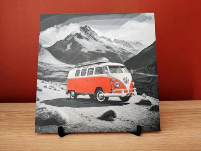 Hueforge - Volkswagen VW T1 Mountain Landscape 