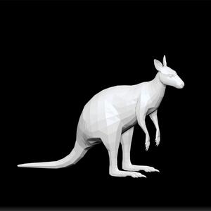 kangaroo lowpoly