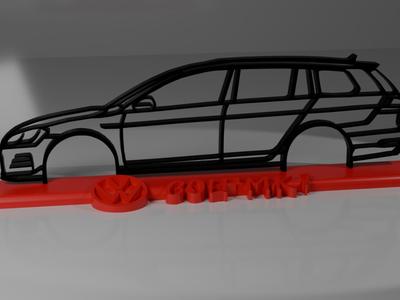 VolksWagen Golf MK7 Variant Silhouette